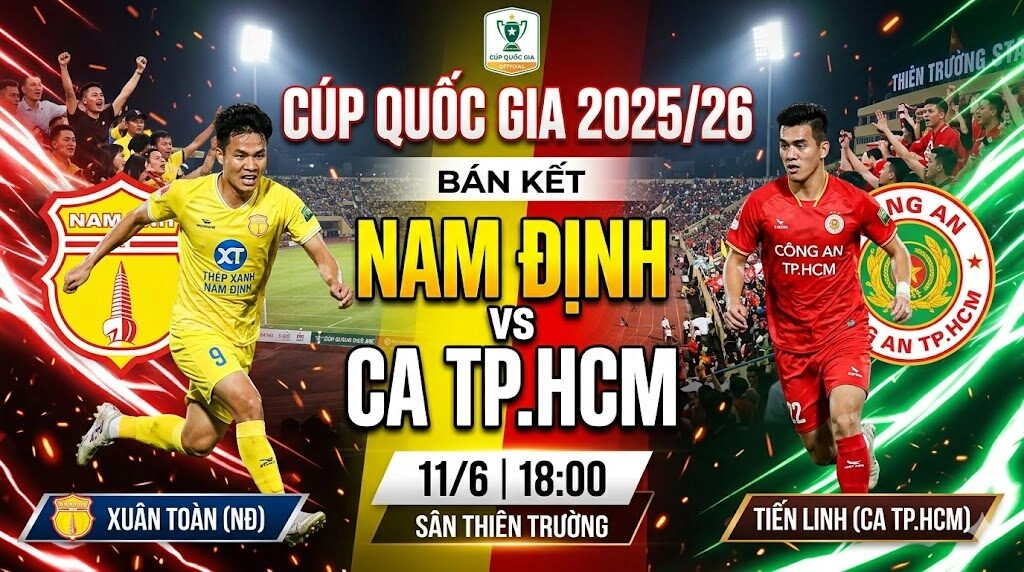 Soi kèo trận đấu giữa Ninh Bình vs Thể Công ngày 11/6 tại Cúp Quốc gia 2025/26